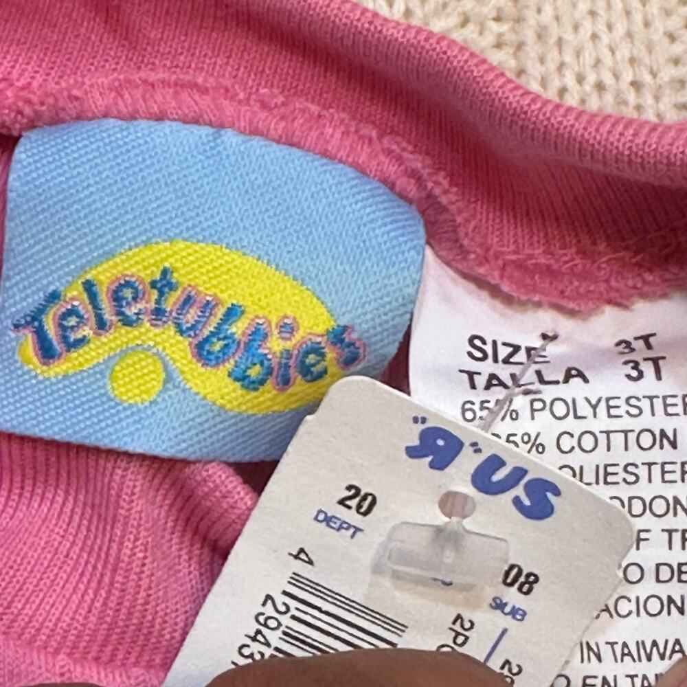 New Teletubbies Short Sleeve Swing T-Shirt sz 3T Embroidered Teletubbies Shirt - Picture 3 of 8
